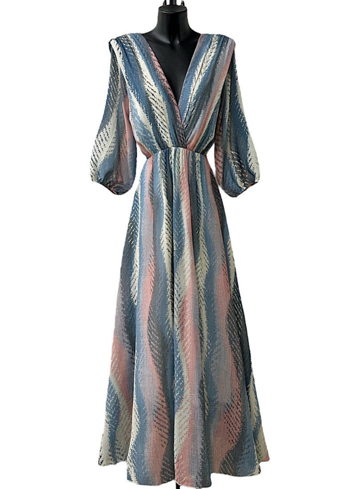 Olive print dress