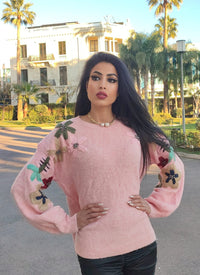 Emma embroidered knit