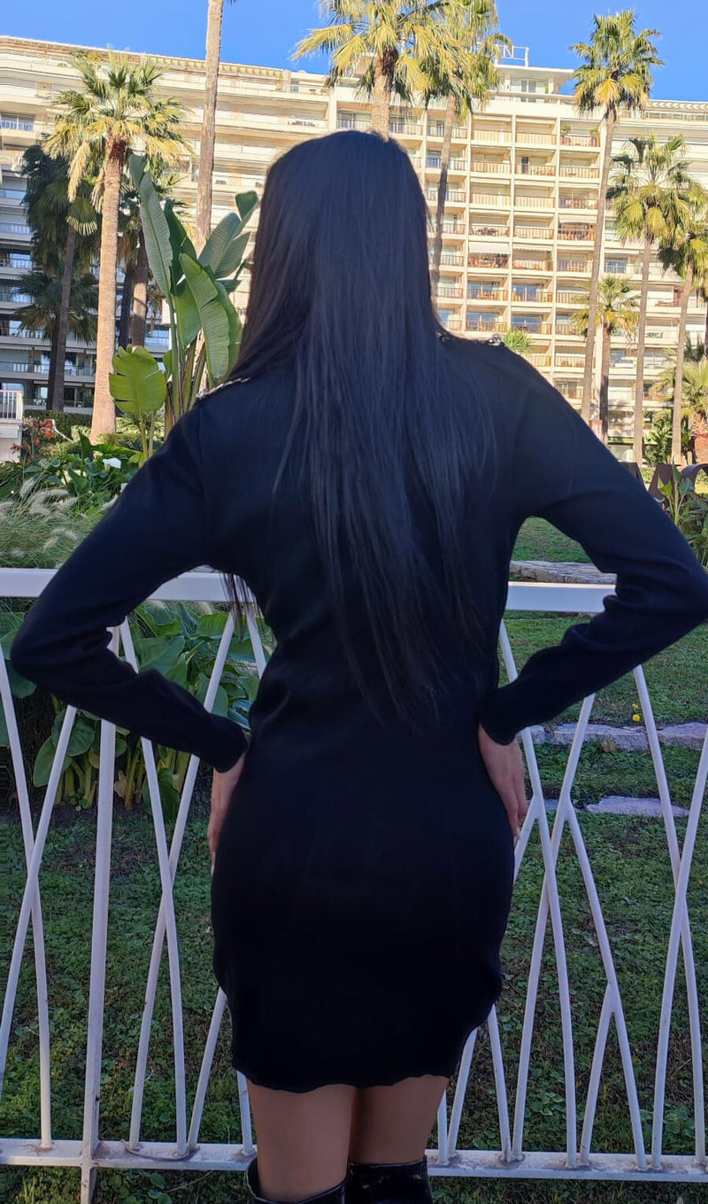 Georgina button detail dress