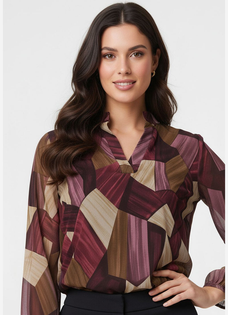 Nelly abstract print top
