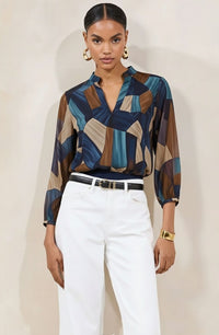 Nelly abstract print top