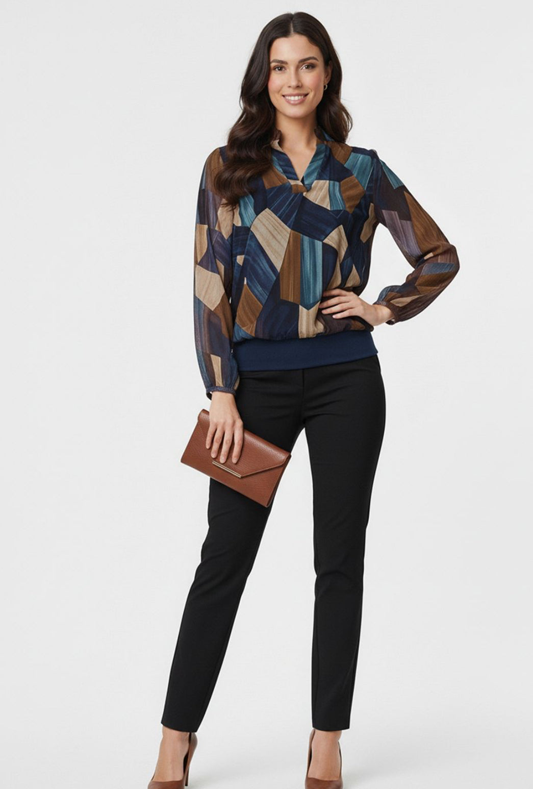 Nelly abstract print top