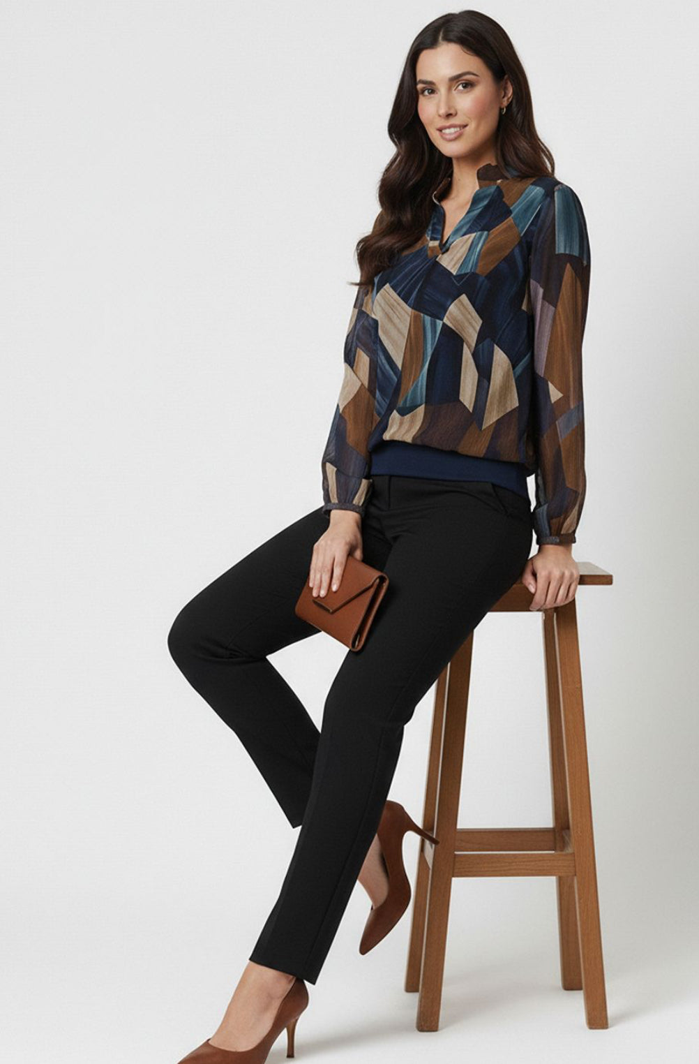 Nelly abstract print top