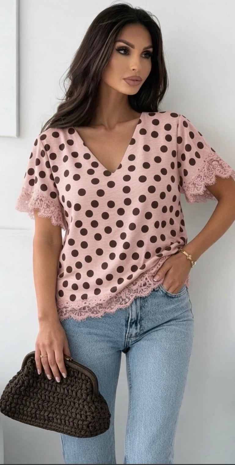 Marina dot detail top