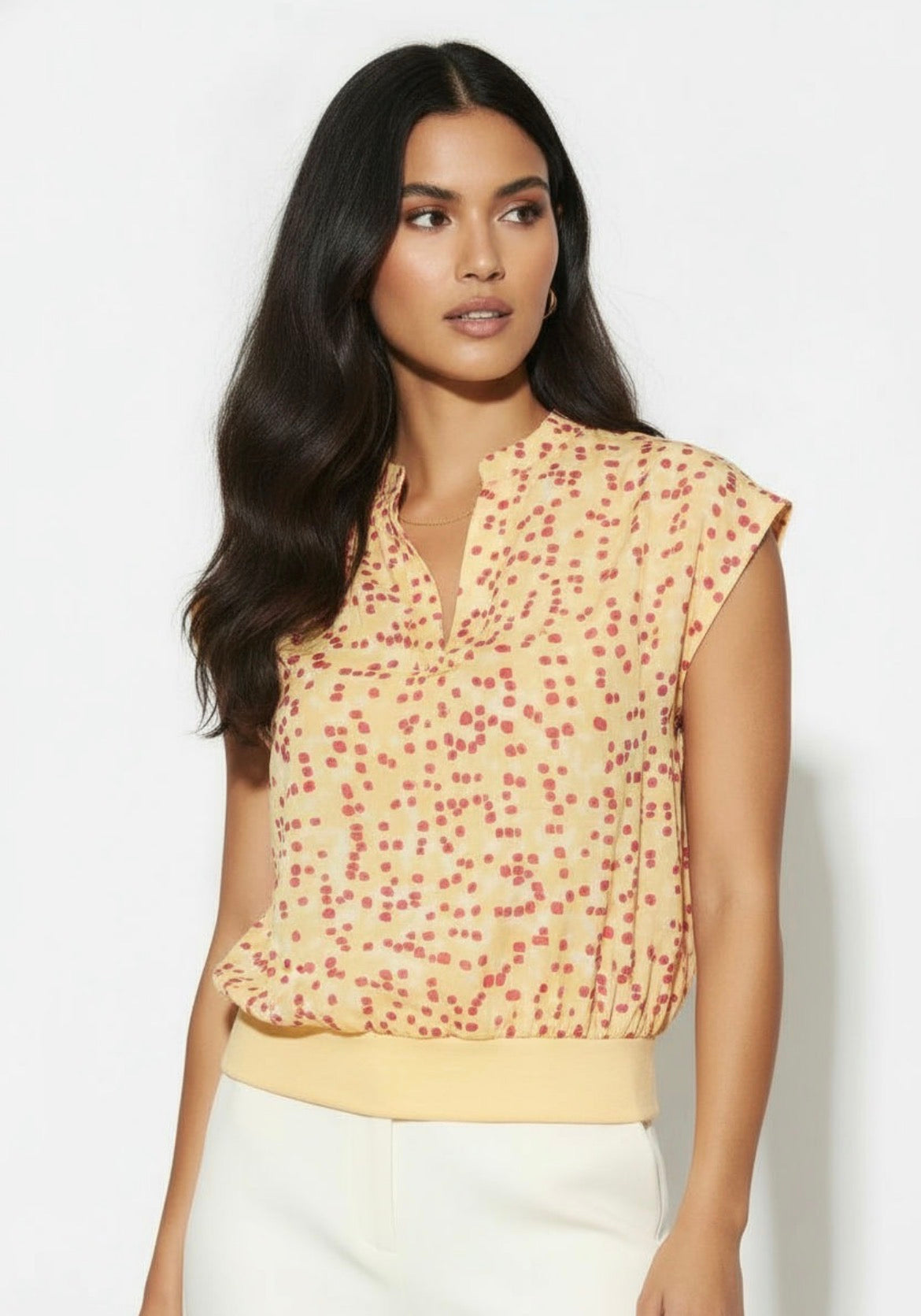Lucinda print band top