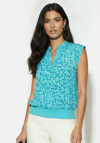 Lucinda print band top