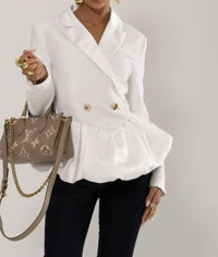 Serena peplum blazer
