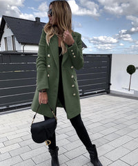 Camilla Button detail coat