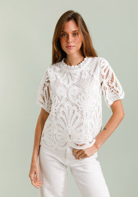 Harriet embroidered top