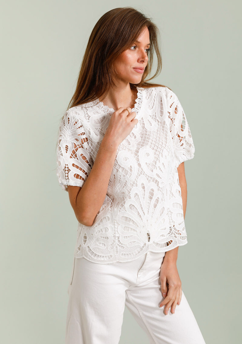 Harriet embroidered top