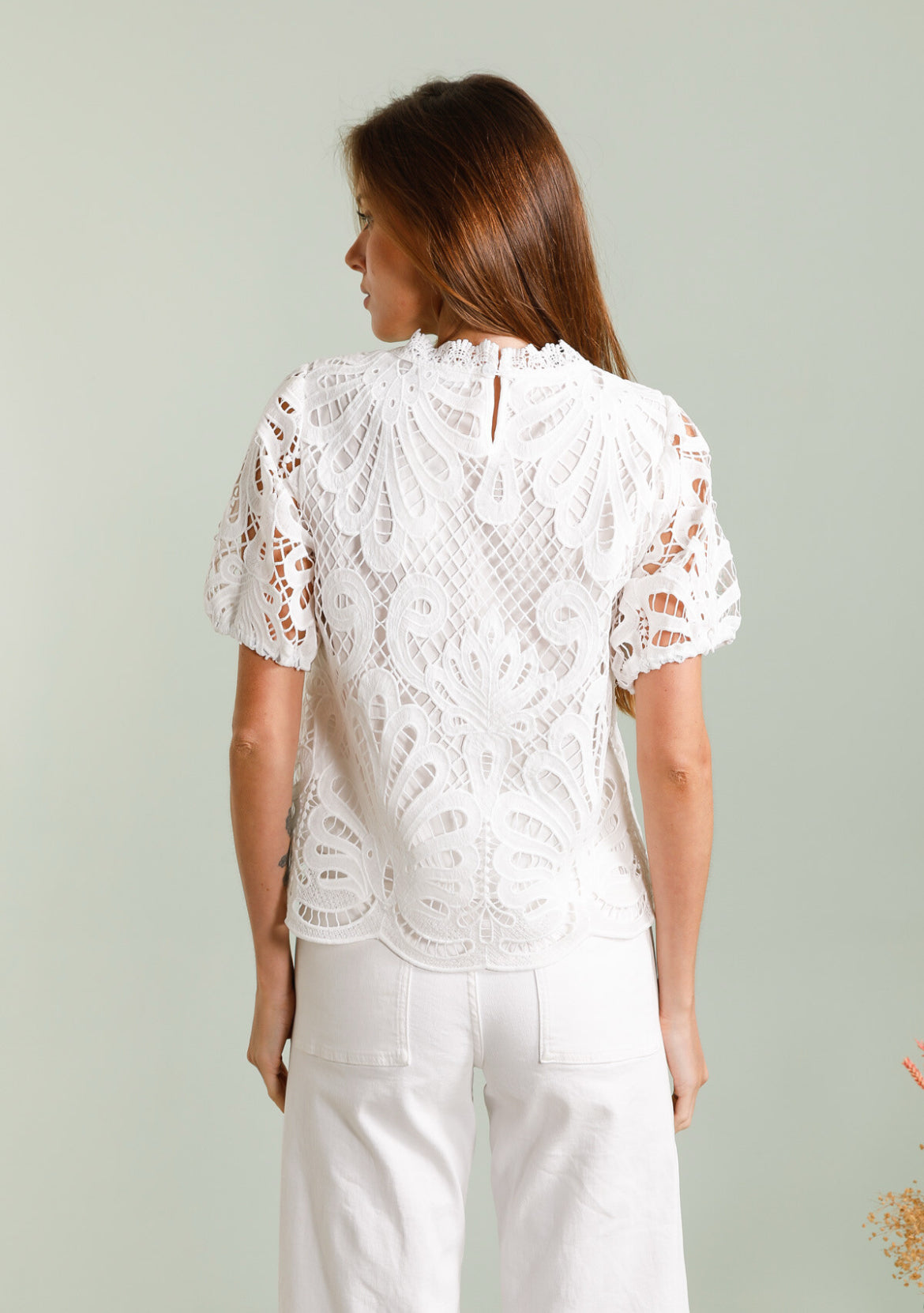 Harriet embroidered top