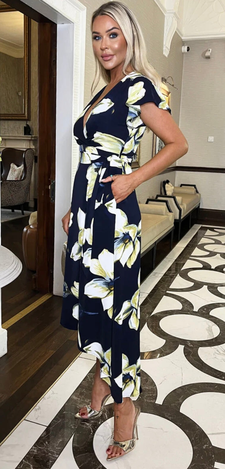 Jacinta print dress