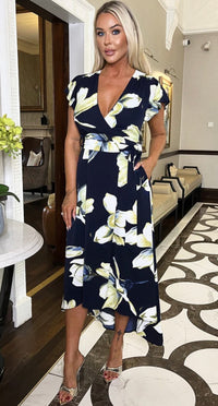 Jacinta print dress