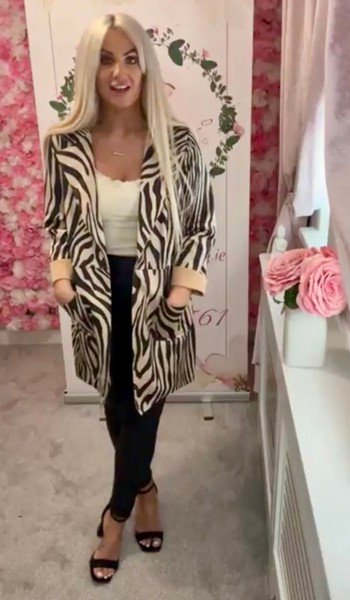 Zena zebra coat