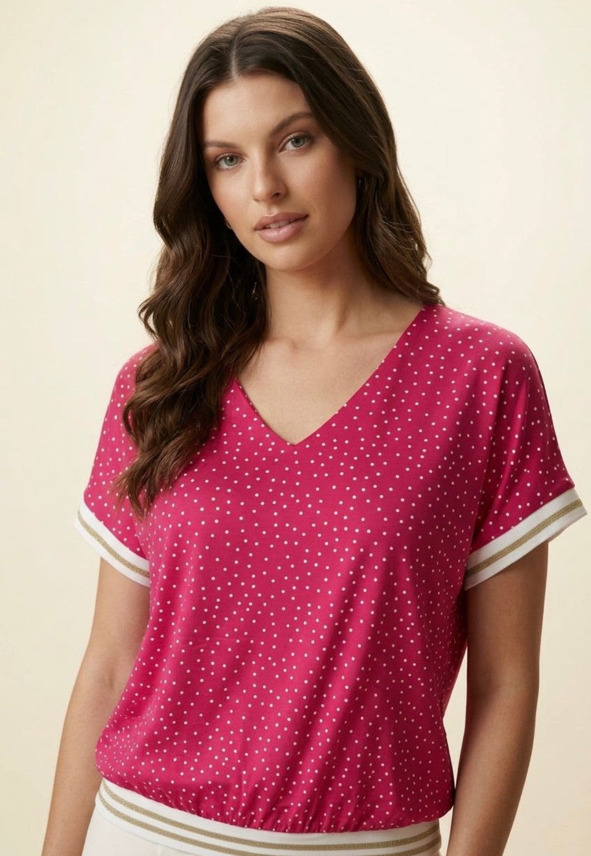 Kassia dot detail top