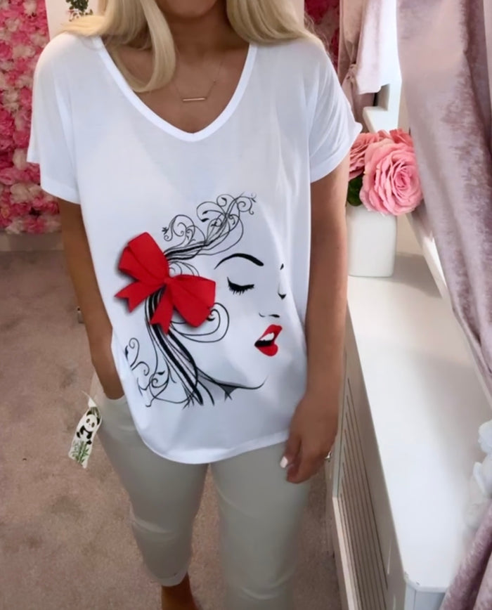 Darcie print tshirt