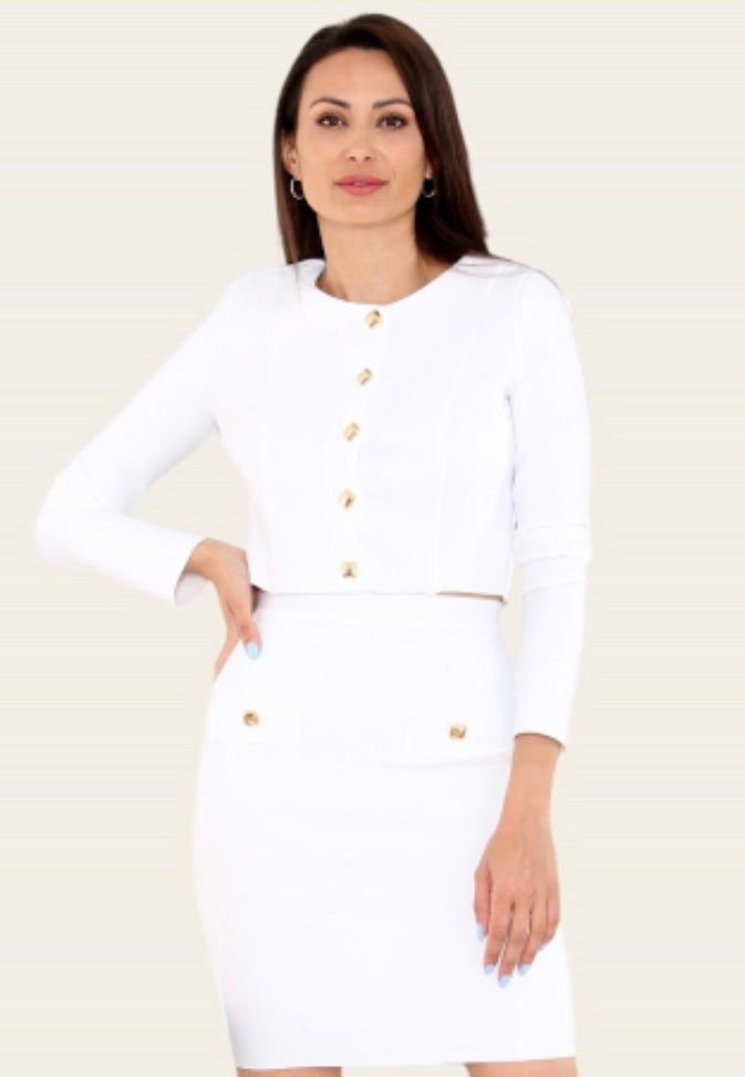 Clarissa bandage button jacket