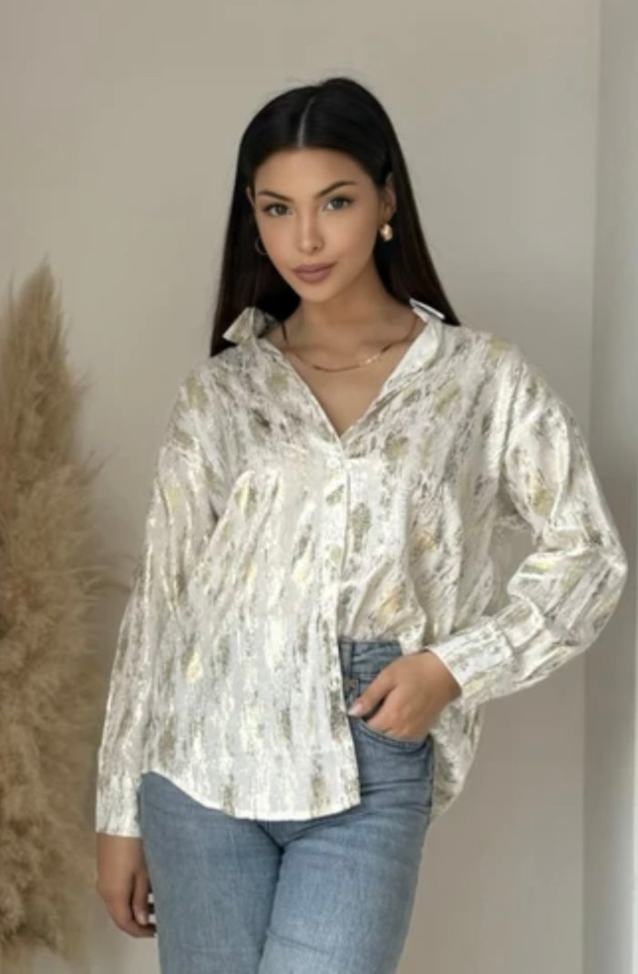 Miranda metallic shirt