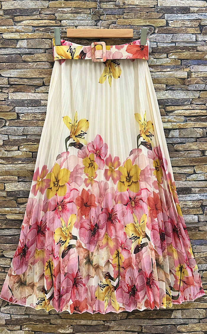 Lily print skirt