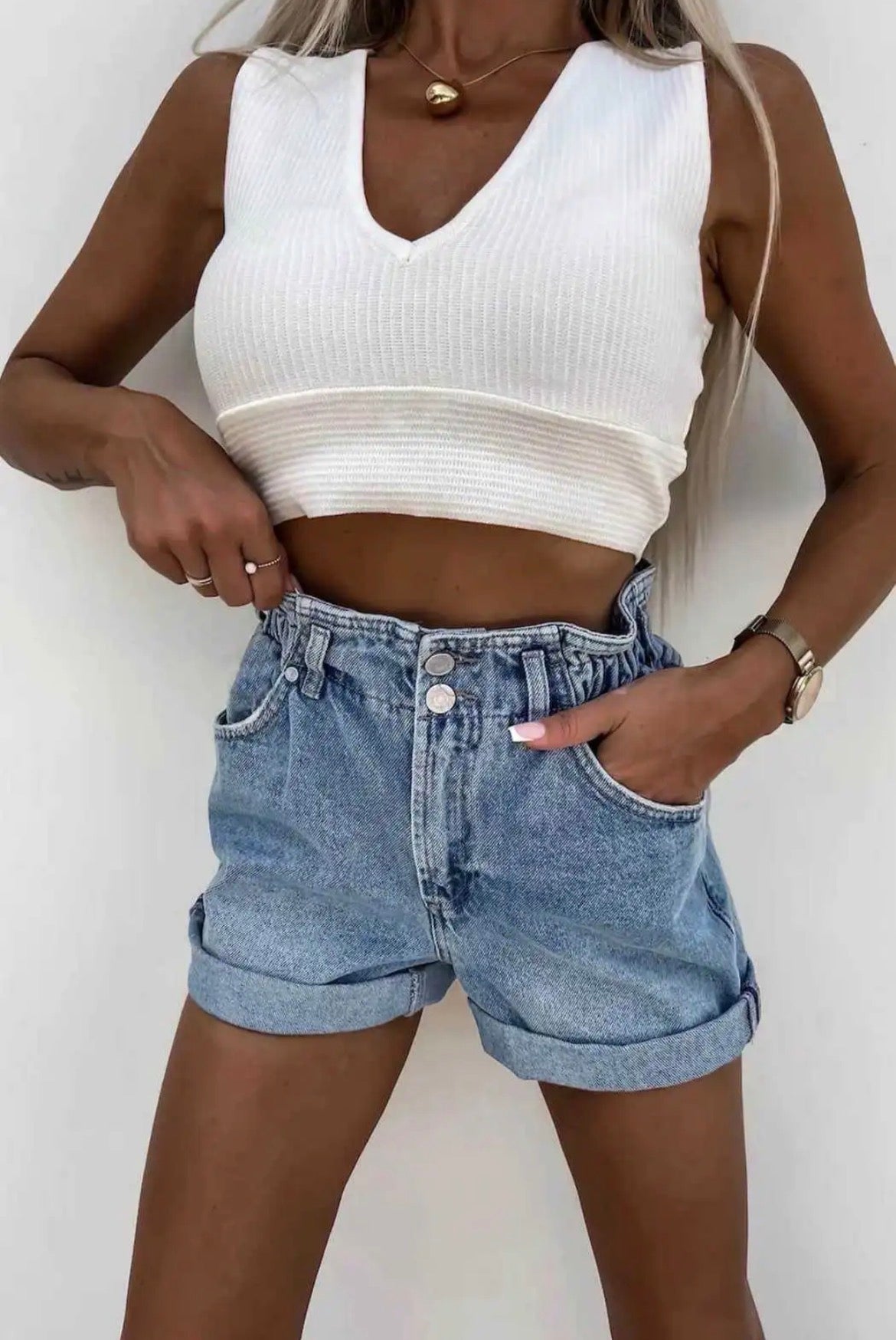 Aileen denim shorts