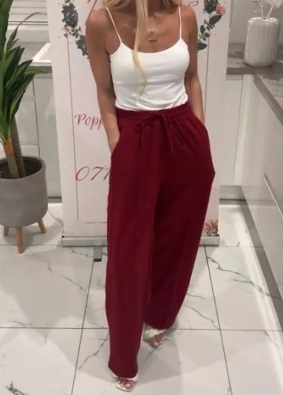 Caroline wide leg pants
