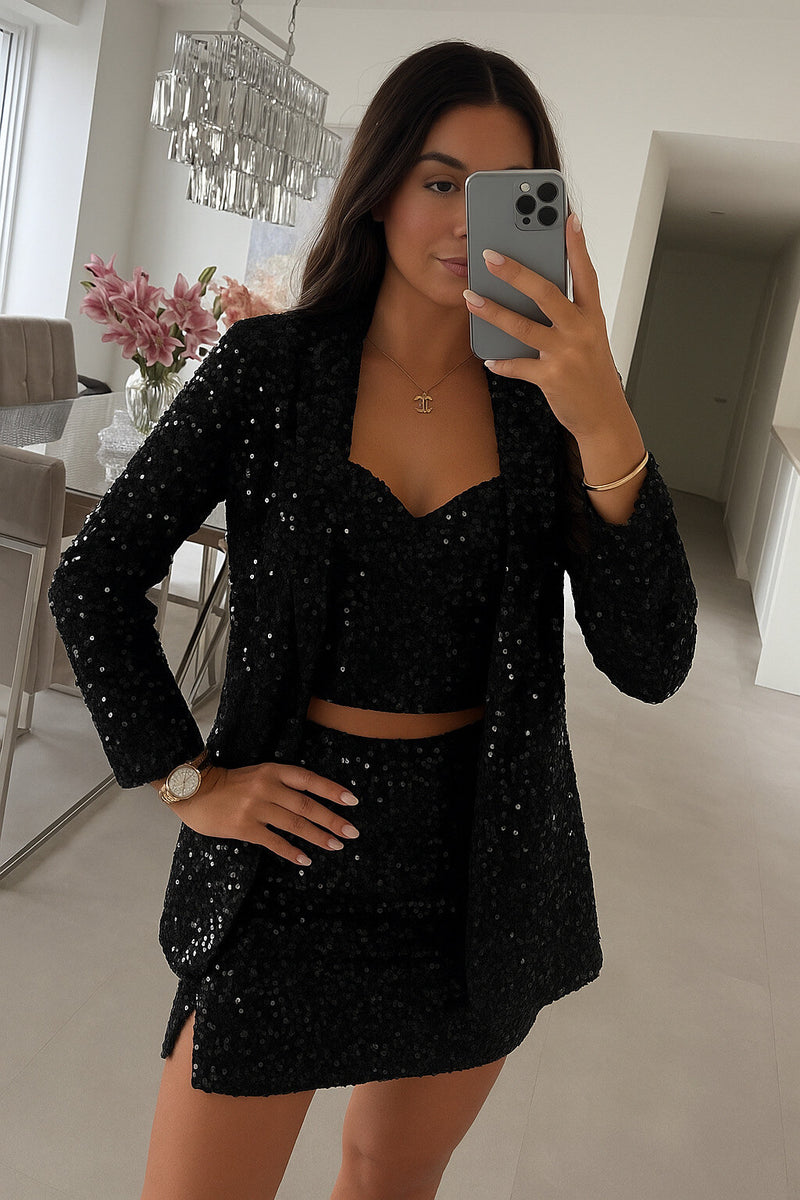 Lexi sequin blazer