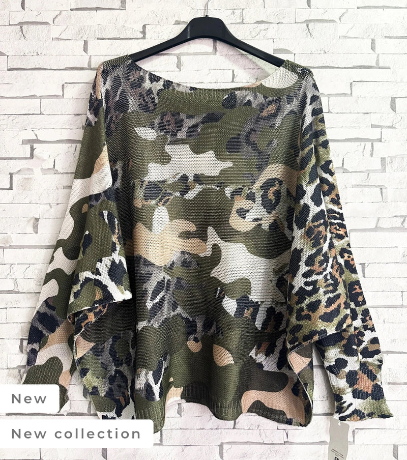 Sammie camo knit