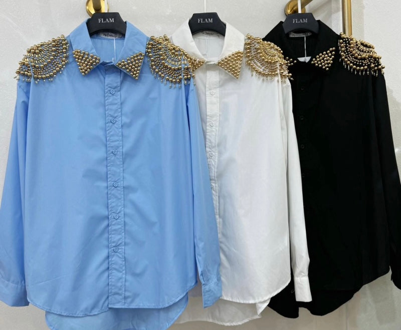 Shirley studded shirt