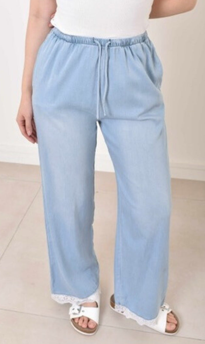 Felica denim pants