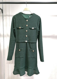 Hilary button dress