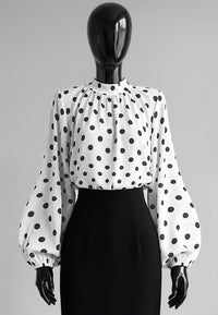 Dora dot detail top