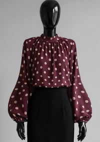 Dora dot detail top