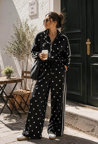 Pippa polka dot lounge set