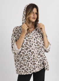 Lorraine leopard print hoodie