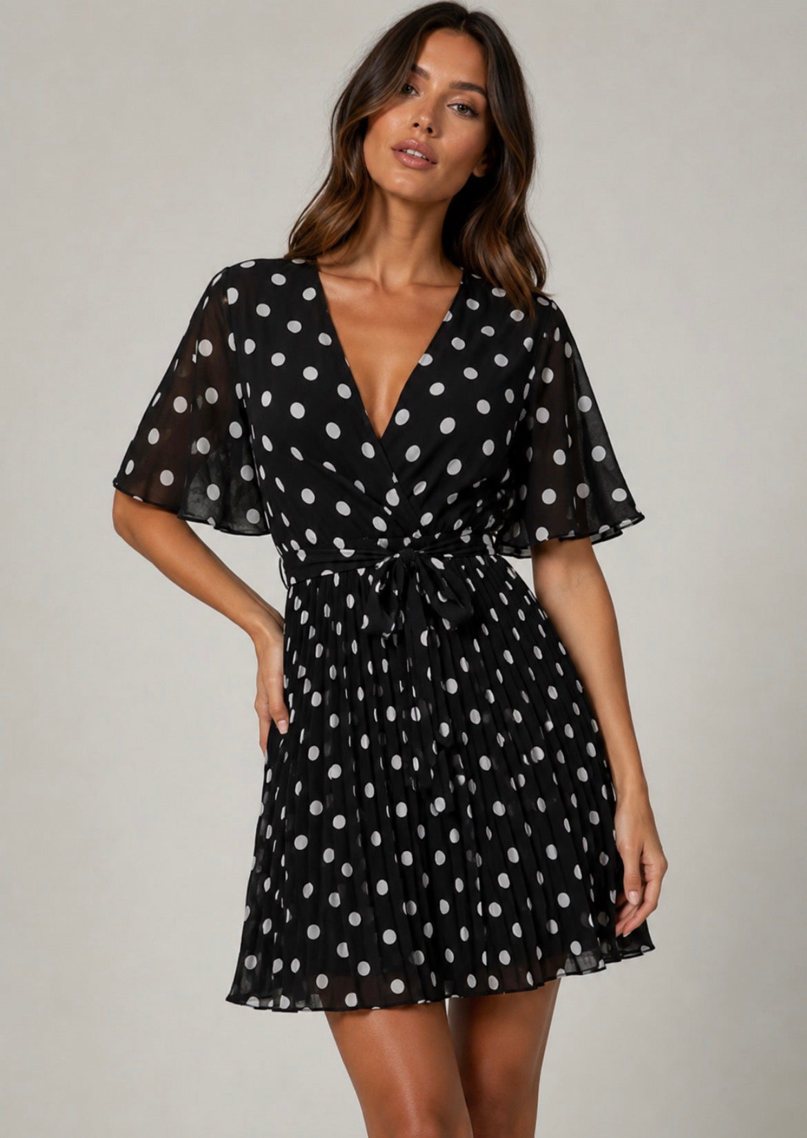 Jessie dot detail dress
