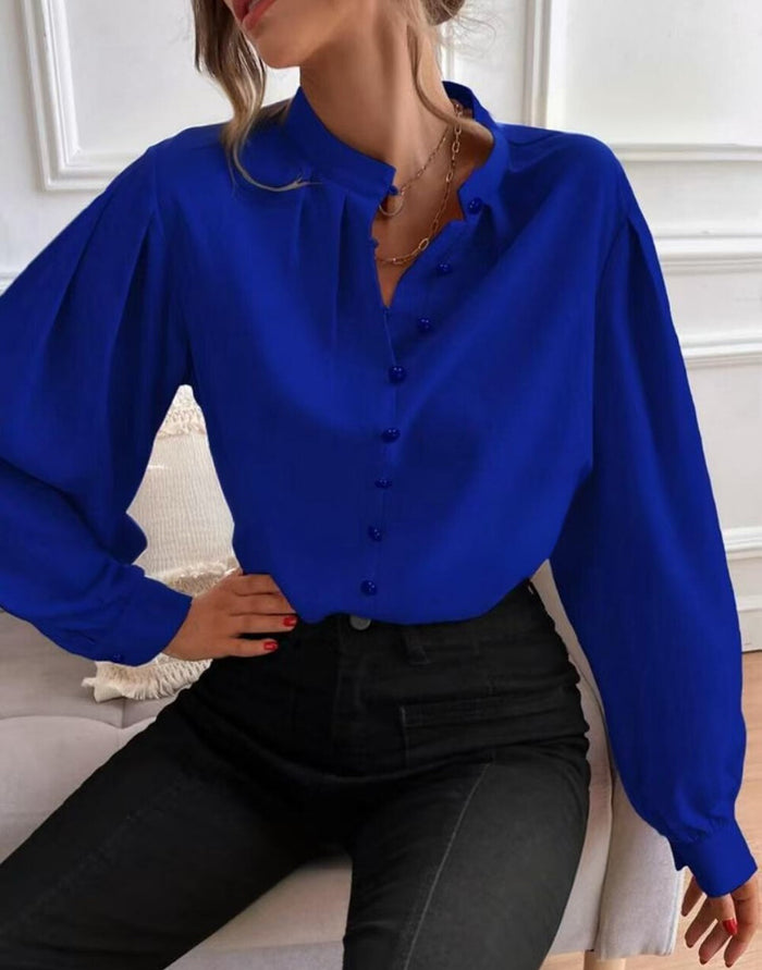 Lillian button top