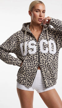 Holly leopard print hoodie
