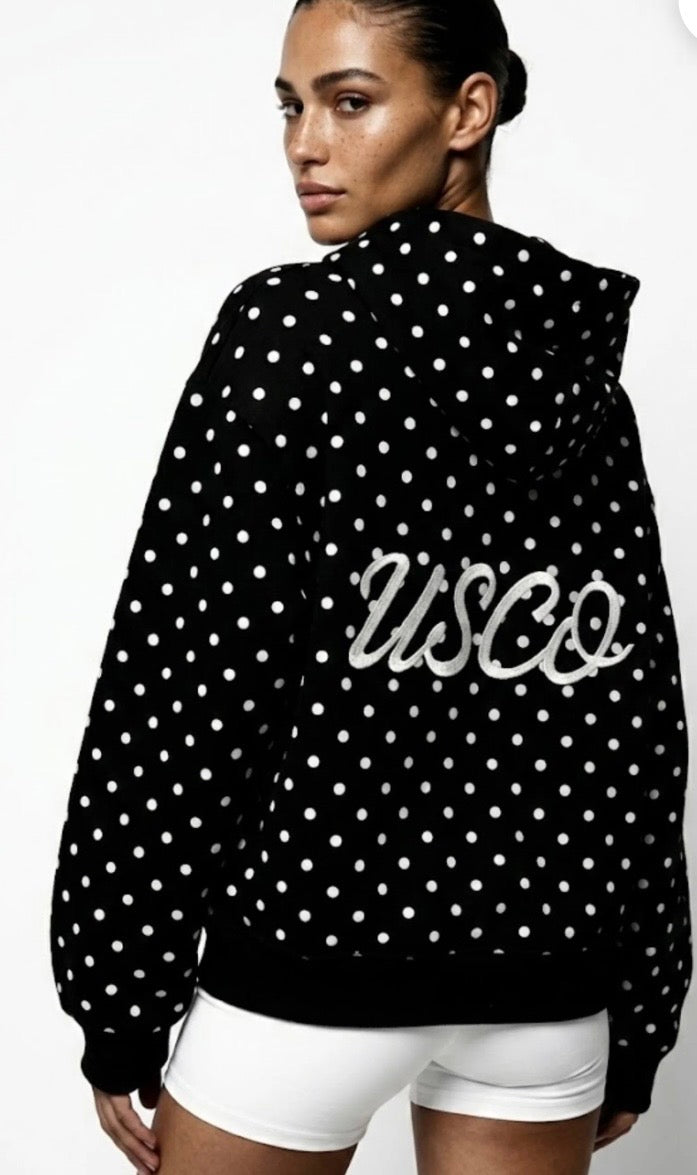 Julie Dot Detail Hoody - Stylish Women’s Hoodies