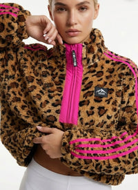 Zita leopard print fleece