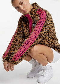 Zita leopard print fleece