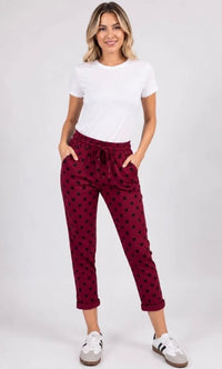 Zadie dot detail joggers