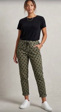Zadie dot detail joggers