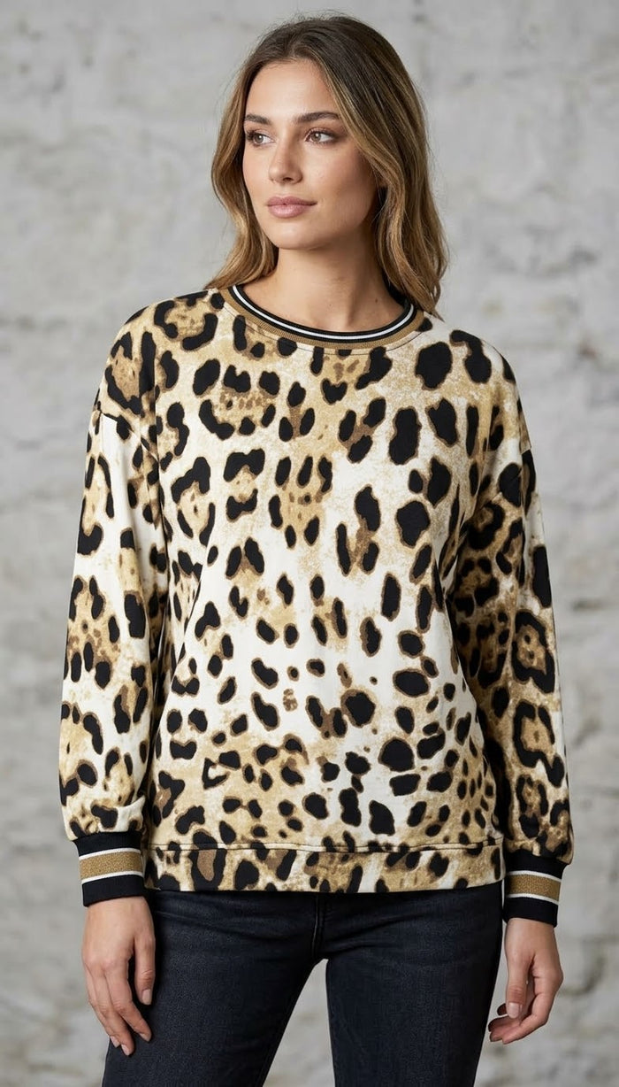 Riona leopard print sweater