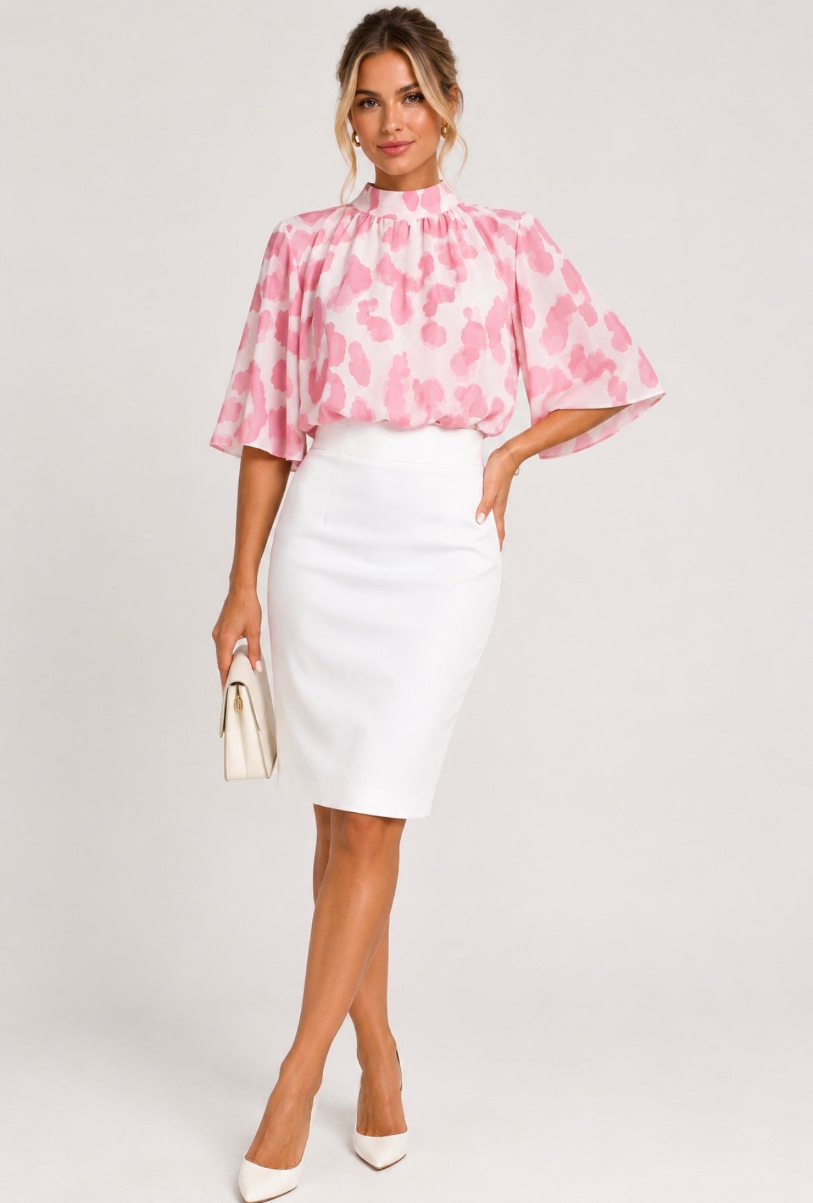 Angie print top