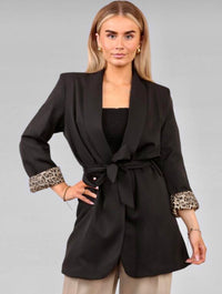 Leah leopard print Blazer