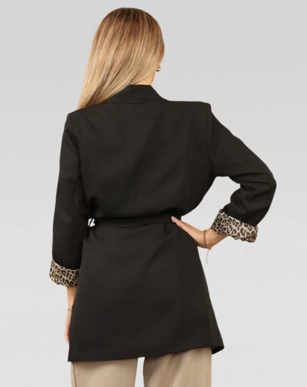 Leah leopard print Blazer