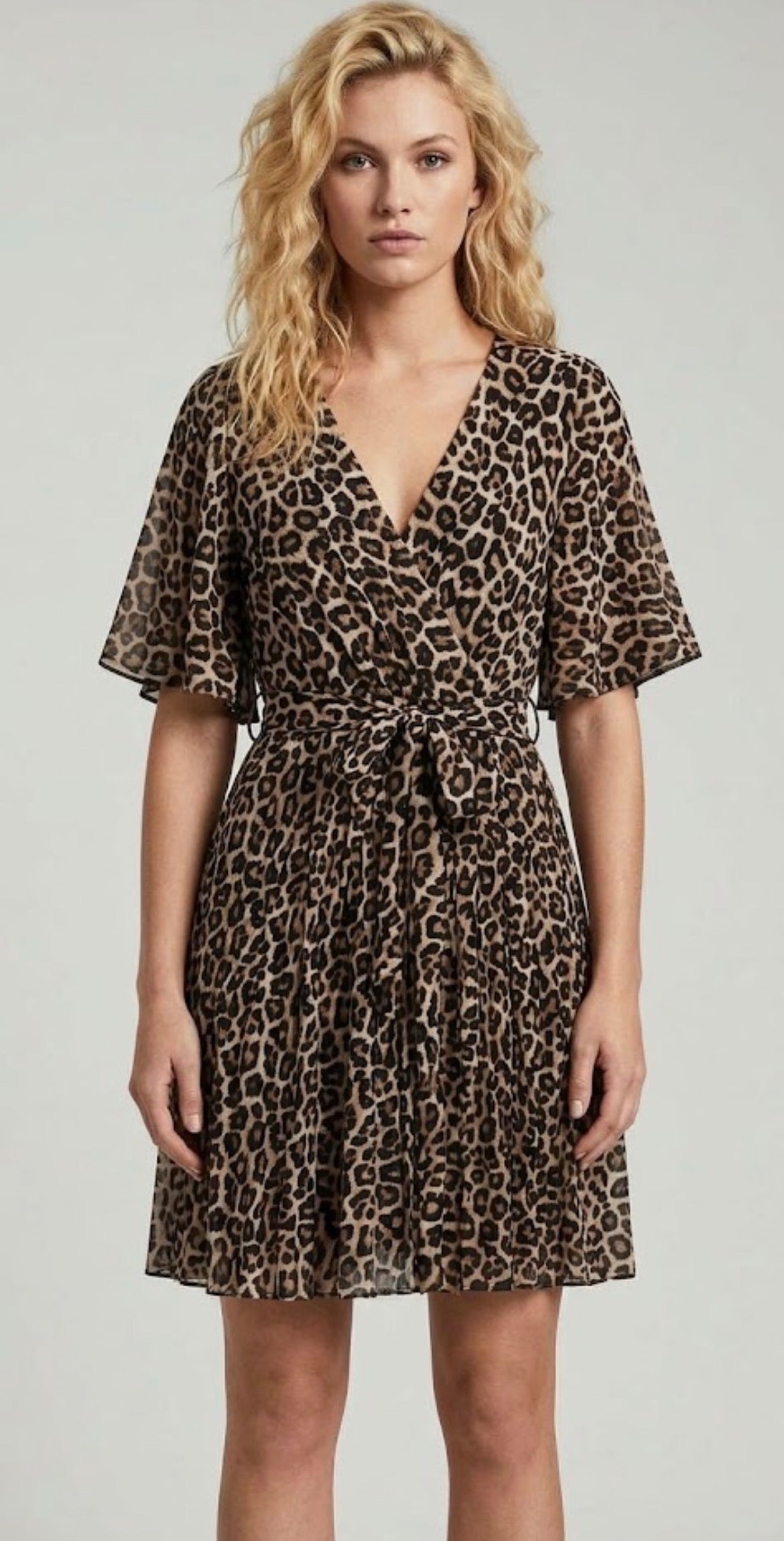 Lisa leopard print dress