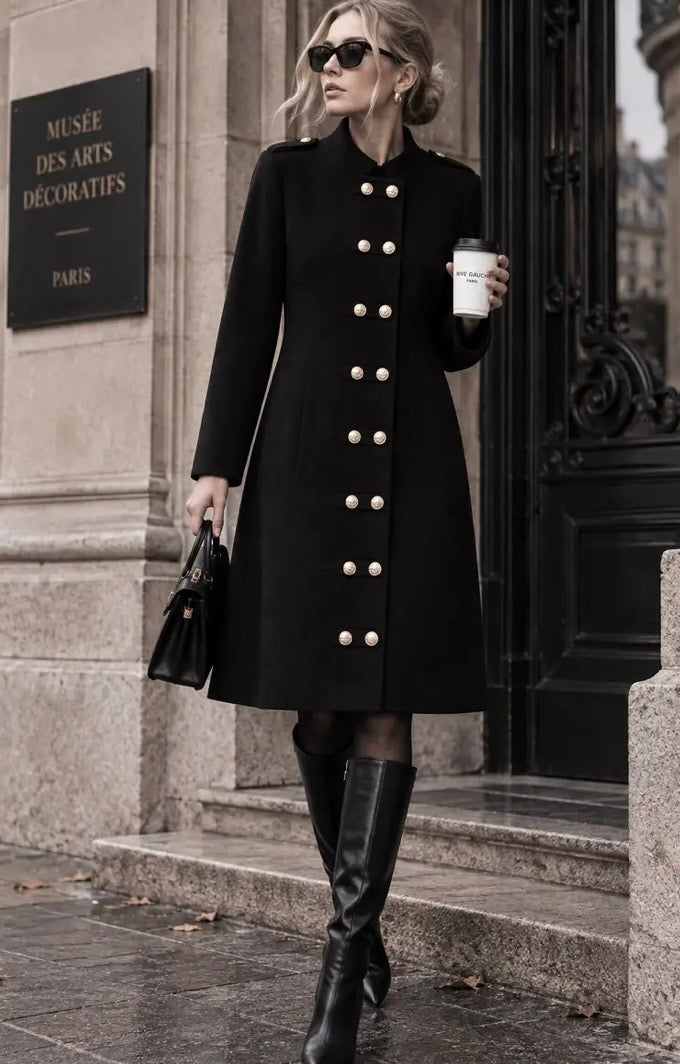 Mazie military cardigan