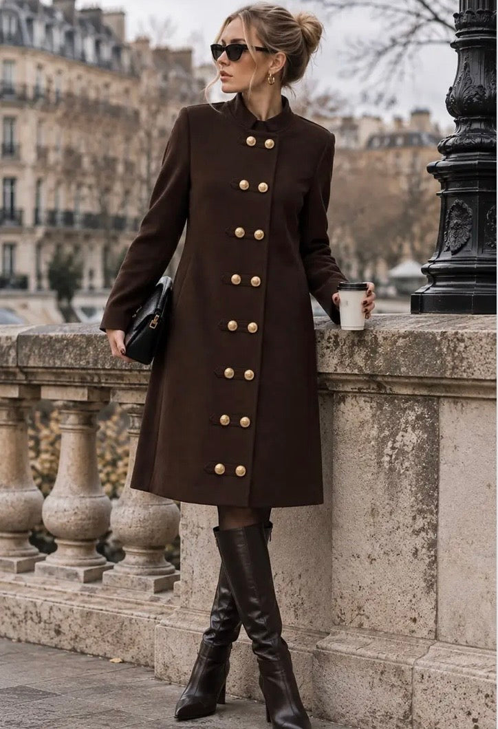 Mazie military cardigan