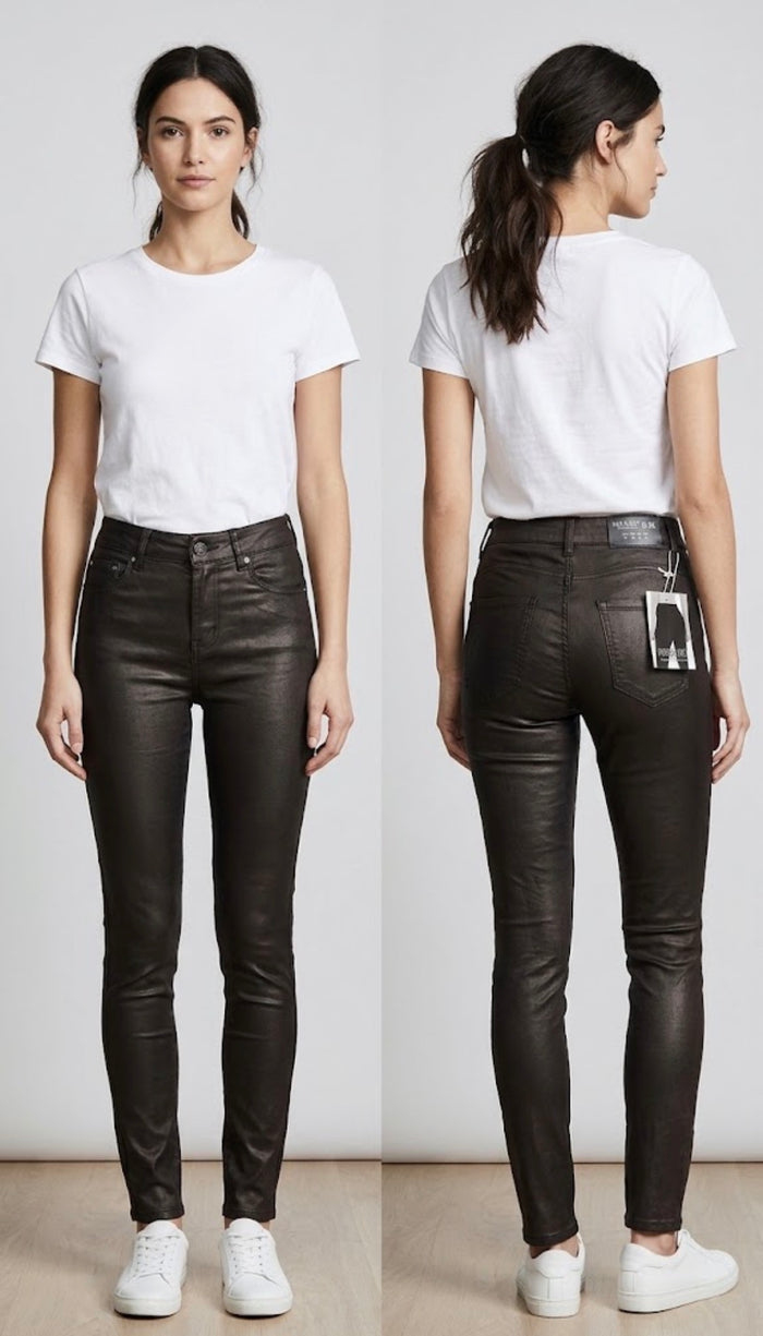 Olivia oil push up pant straight leg